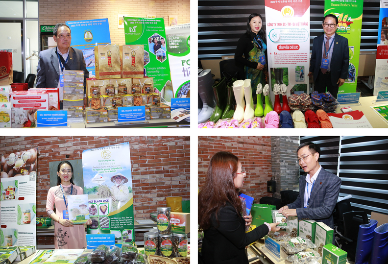 참가 기업들의 상품 전시와 홍보