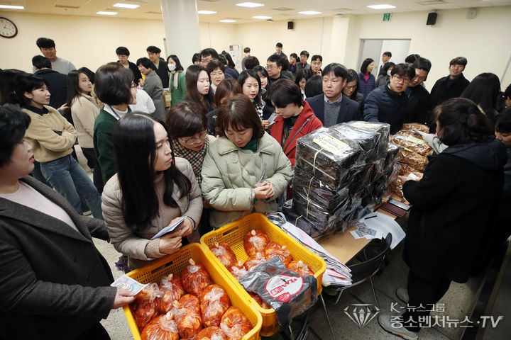 지난해 설 명절 광주 북구가 개최한 상생장터 모습. (사진=광주 북구 제공)