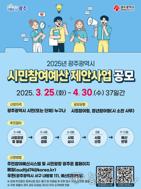 광주시, 시민참여예산 공모사업. (사진=광주시청 제공)