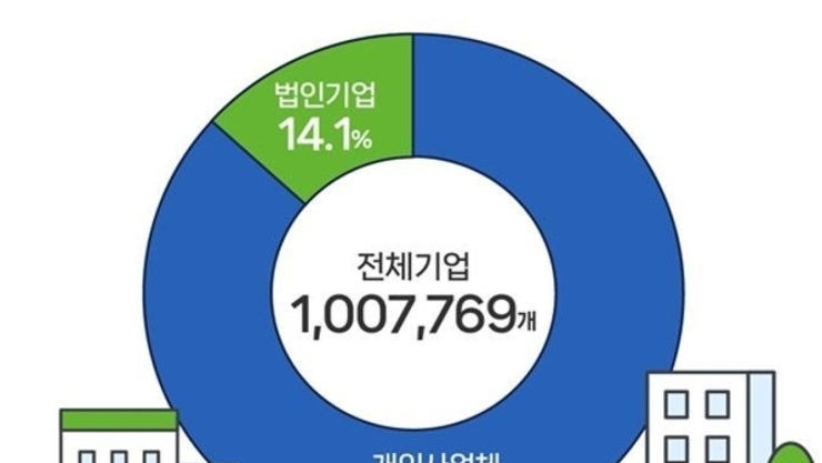 '1인 창조기업' 100만개 첫 돌파…대표자 평균 연령 50대